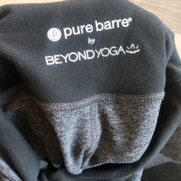 PURE BARRE BEYOND YOGA LEGGINGS SPACE GRAY - Picture 6 of 9